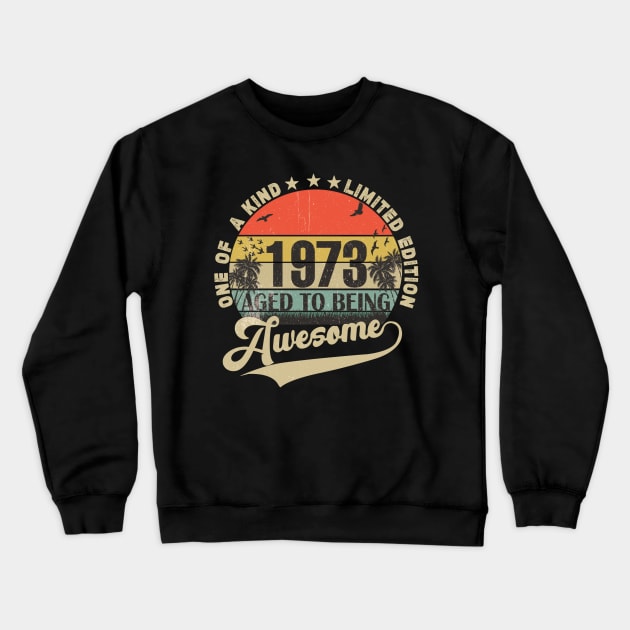 Vintage Year 1973 Crewneck Sweatshirt by Stellar21